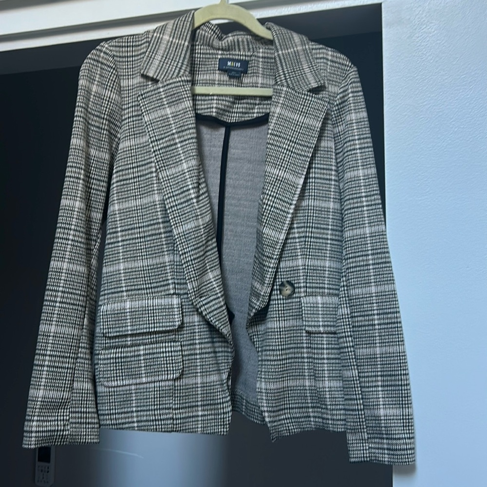 Maeve plaid blazer sz Small
